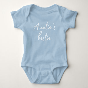 Auntie's Bestie Cute Simple Baby Bodysuit