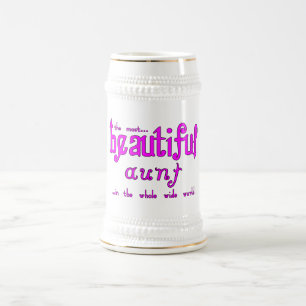 Aunties Birthdays Parties Christmas Beautiful Aunt Beer Stein
