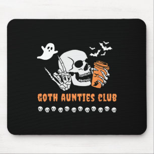 Aunties Club Aunt Halloween Spooky Gothic Skeleton Mouse Pad