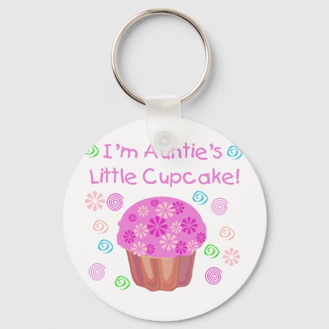 Auntie's Cupcake Keychain (Front)