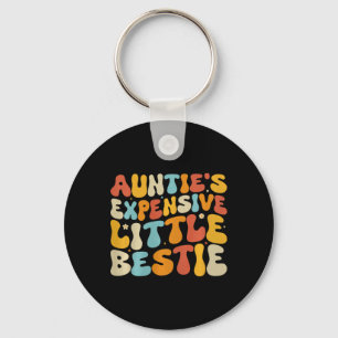 Auntie's Expensive Little Ie, Funny New Aunt Nephe Keychain