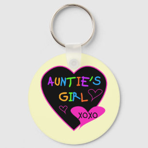 Aunties Girl t shirts, mugs, hats, and more Keychain