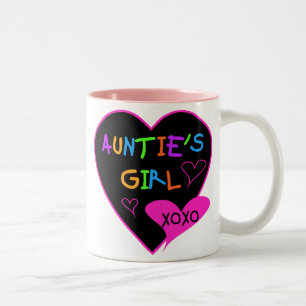 Aunties Girl t shirts, mugs, hats, and more Two-Tone Coffee Mug