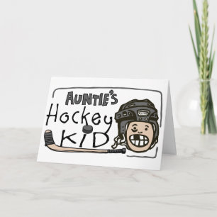 Auntie's Hockey Kid Holiday Card