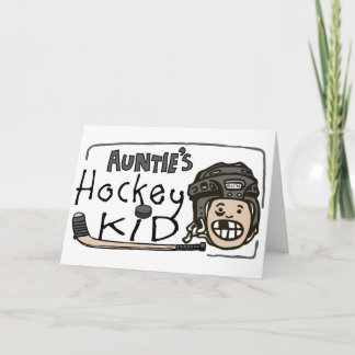 Auntie's Hockey Kid Holiday Card