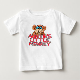 Auntie's Little Monkey Baby T-Shirt