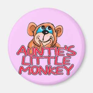 Auntie's Little Monkey Tshirts and Gifts Magnet