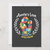 Auntie's Love Has No Spectrum Autism Awareness 