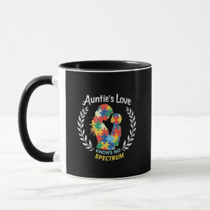 Auntie's Love Has No Spectrum Autism Awareness  Mug