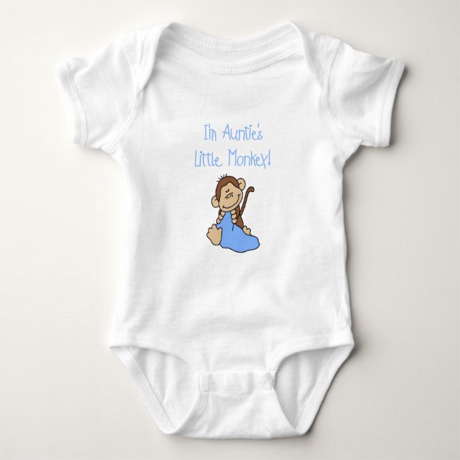 Auntie's Monkey - Blue Tshirts and Gifts (Front)