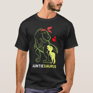 Auntiesaurus Auntie Tyrannosaurus Dinosaur Baby T-Shirt