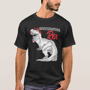 Auntiesaurus Rex Dinosaur Auntie Saurus Family Mat T-Shirt