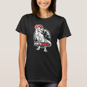 Auntiesaurus Rex Dinosaur Auntie Saurus Family Mat T-Shirt