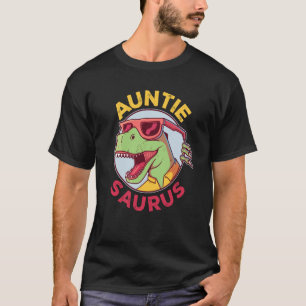 Auntiesaurus Rex Dinosaur Auntie Saurus Family Mat T-Shirt