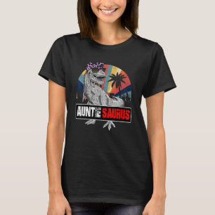Auntiesaurus Rex Dinosaur Auntie Saurus Family Mat T-Shirt