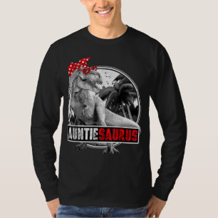 Auntiesaurus T-Rex Auntie Dinosaur T-Shirt