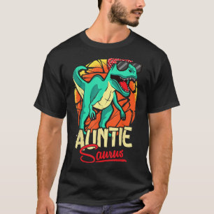 Auntiesaurus T Rex Auntie Saurus Dinosaur Family M T-Shirt