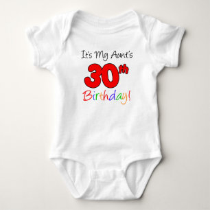 Aunt's 30th Birthday Baby Bodysuit