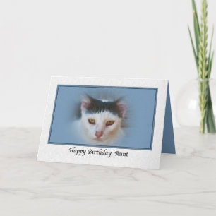 Aunt's Birthday Card with Cat