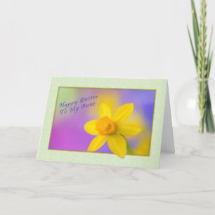 Aunt's Easter card with Daffodil