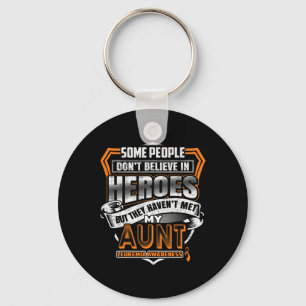 Aunt's Fight Is My Fight Leukaemia Awareness 2 Keychain