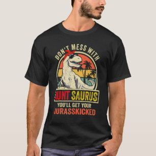 Auntsaurus Rex Dinosaur Aunt Saurus Family Matchin T-Shirt