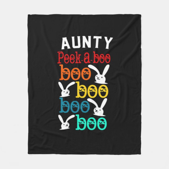 Aunty Bunny Game For Novelty Kids Adults Fleece Blanket (Front)