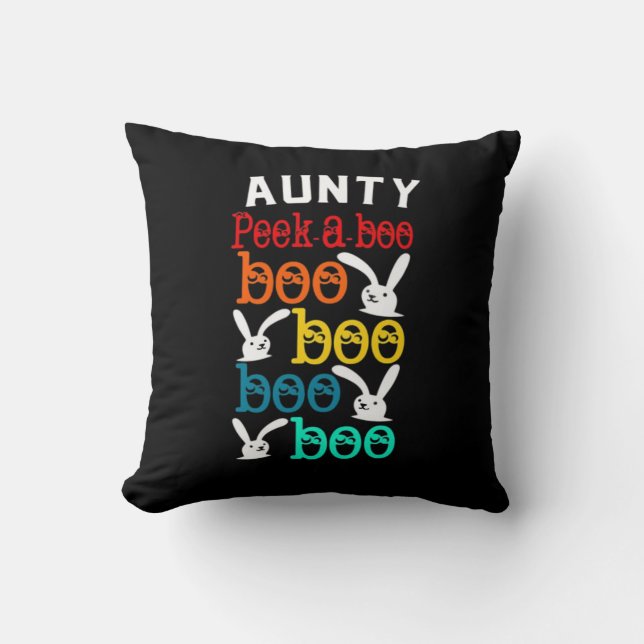 Aunty Bunny Game For Novelty Kids Adults Throw Pillow (Front)
