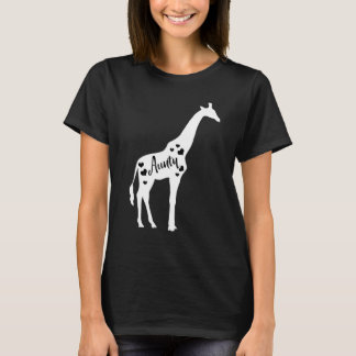 Aunty Giraffe Aunt Uncle Day Safari Zoo Faunty Aun T-Shirt
