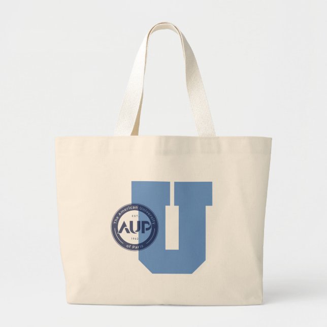 AUP Collegiate Logo Large Totebag Large Tote Bag (Front)