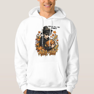 Aura +1000 Thanksgiving Anime Boy - Funny Turkey  Hoodie