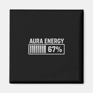Aura At 67 Funny Six Seven Meme Gen Alpha Slang  Magnet