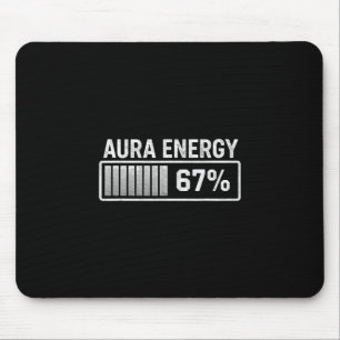 Aura At 67 Funny Six Seven Meme Gen Alpha Slang  Mouse Pad