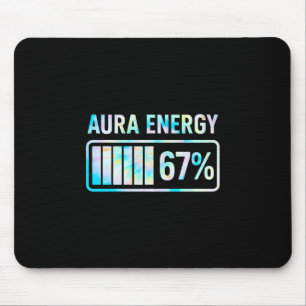 Aura Energy 67 67 Six Seven Meme Mouse Pad