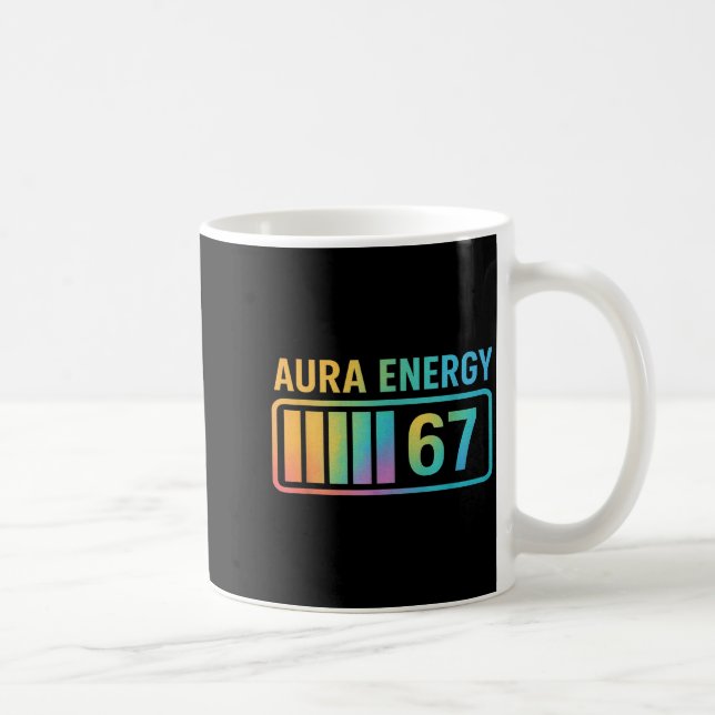 Aura Energy 67 Gen Alpha 6 7 Meme Infinite Rizz St Coffee Mug (Right)