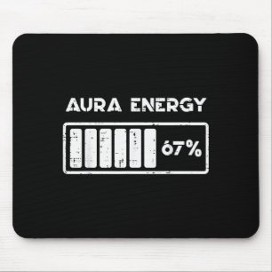 Aura Energy 67 Percent Funny Number 6 7 Meme Women Mouse Pad