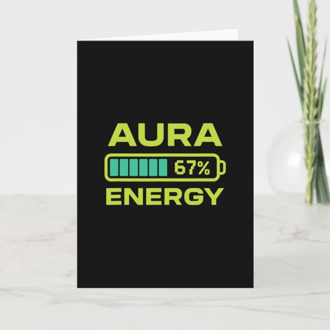 Aura Energy 67 Percent Meme Six Seven Farming  Card (Front)