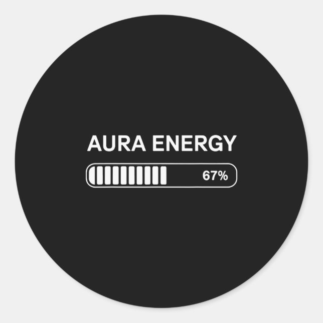 Aura Energy At 67  Classic Round Sticker (Front)