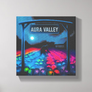 Aura Farming Colourful Valley Canvas Print