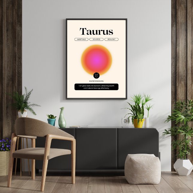 Aura Gradient Taurus Zodiac Sign Manifestation Art (Creator Uploaded)
