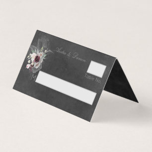 Aura Of Night Wedding Guest Table Seating Card