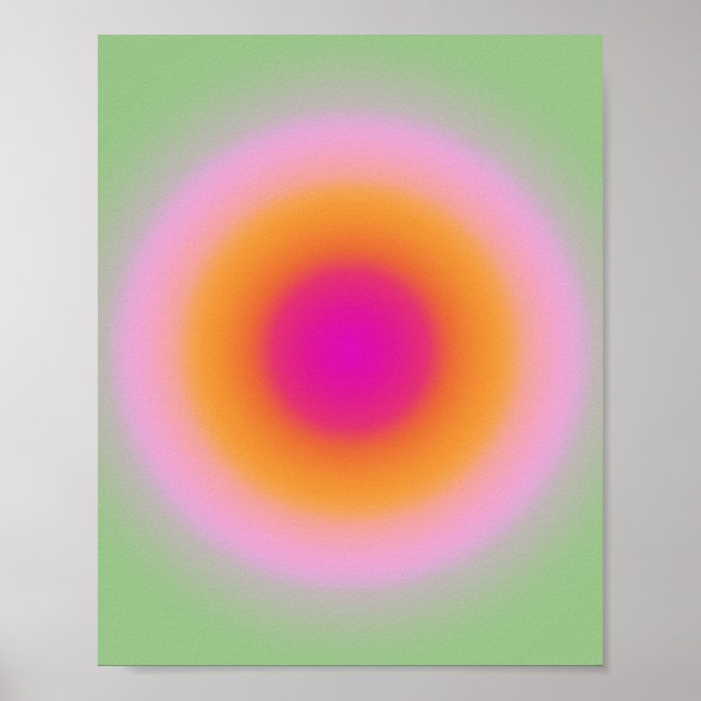 Aura Poster Gradient Imprimer pour correspondre à  (Devant)