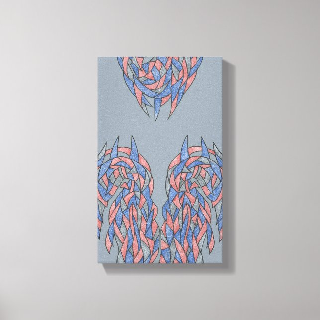 Aura Shift – Soft Gradient Abstract Canvas Print (Front)