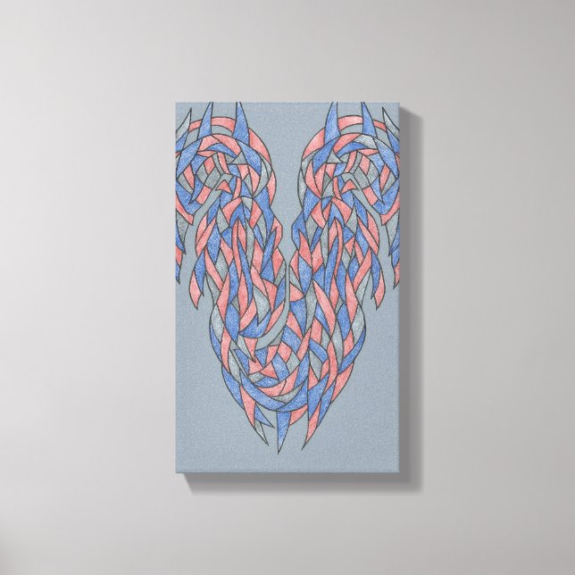 Aura Shift – Soft Gradient Abstract Canvas Print (Front)