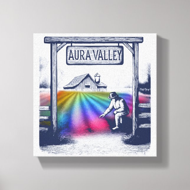Aura Valley Farm Canvas Print (Front)