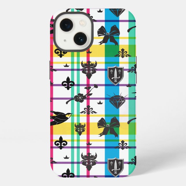Auradon Icon Pattern iPhone Case (Back)