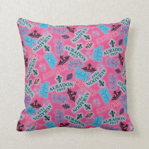 Auradon Prep Pattern Throw Pillow