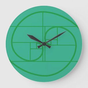 AUREA MATEMATICA ARTISTICA BY MASANSER PIXELAT LARGE CLOCK