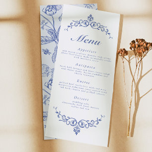 AURELIA Chinoiserie French Victorian Menu Cards