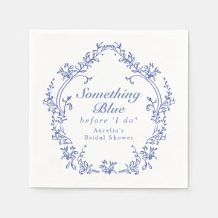 AURELIA Chinoiserie Something Blue Bridal Shower Napkin